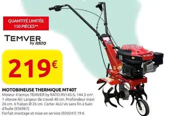 Promotion Exclusives de 23
Motobineuse : Découvrez l'Offre incontournable