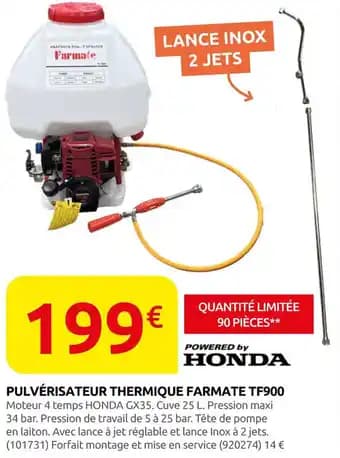 Promotion Exclusives de 31
Pulvérisateur : Découvrez l'Offre incontournable