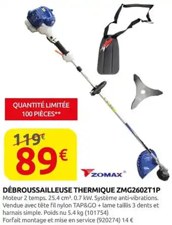 Promotion Exclusives de 25
Debroussailleuse thermique : Découvrez l'Offre incontournable
