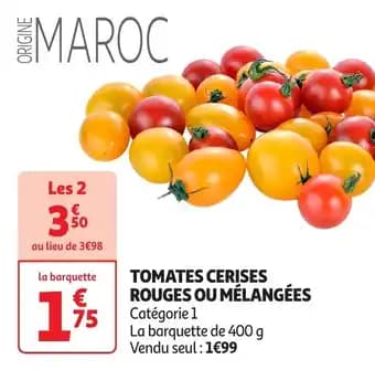 Promotion Exclusives de 2
Tomates cerises : Découvrez l'Offre incontournable