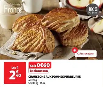 Chaussons aux pommes pur beurre 90 g