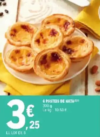 6 pasteis de nata 300 g