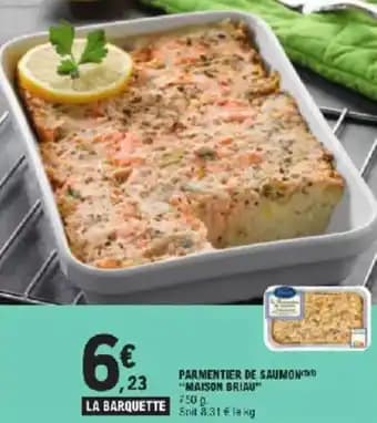 Parmentier de saumon maison briau 750 g