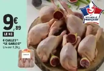 6 cailles le gaulois 1.2 kg