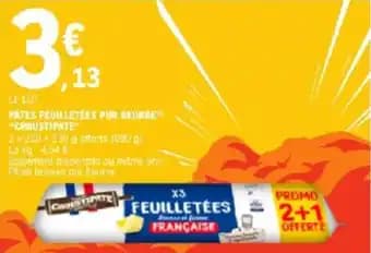 Pátes feuilletées pur beurre croustipate 230 g