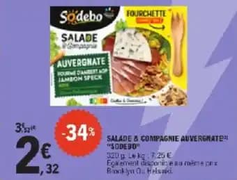 Promotion Exclusives de 5
Salade sodebo : Découvrez l'Offre incontournable
