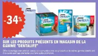 Sur les produits présents en magasin de la gamme dentalife