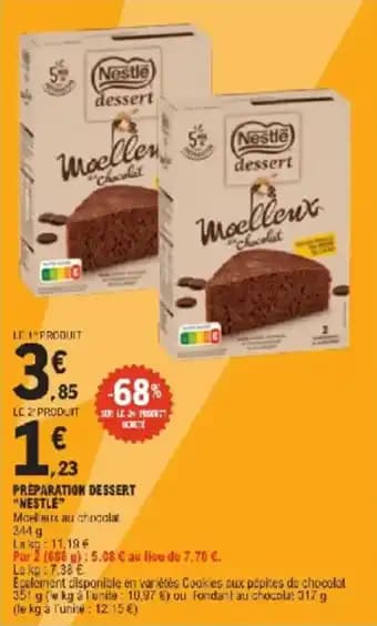 Preparation dessert nestle 344 g