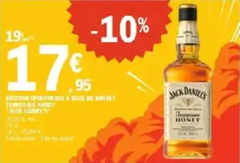 Boisson spiritueuse à base de whisky tennessee honey jack daniel's 70 cl