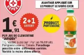 Promotion Exclusives de 1
Jus de clémentine : Découvrez l'Offre incontournable