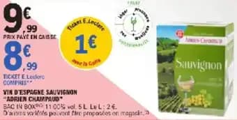 Promotion Exclusives de 14
Sauvignon : Découvrez l'Offre incontournable