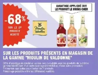 Sur les produits présents en magasin de la gamme moulin de valdonne