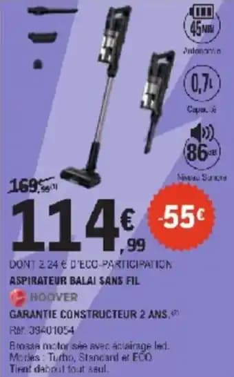 Aspirateur balai sans fil