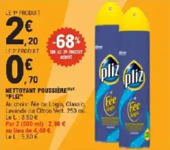 Nettoyant poussière pliz 500 ml