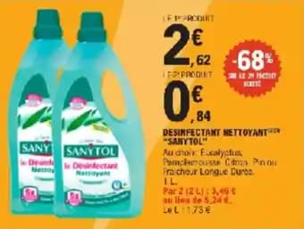 Promotion Exclusives de 3
Sanytol : Découvrez l'Offre incontournable