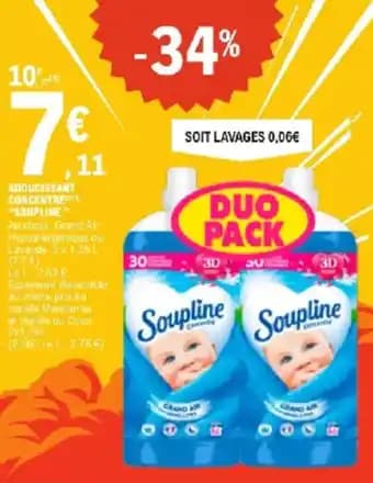 Adoucissant concentre soupline