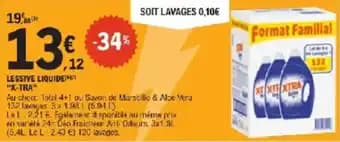 Promotion Exclusives de 6
Lessive liquide x tra : Découvrez l'Offre incontournable