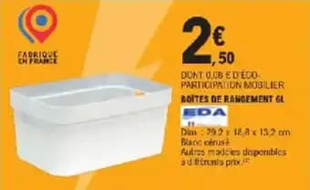 Promotion Exclusives de 41
Eda : Découvrez l'Offre incontournable
