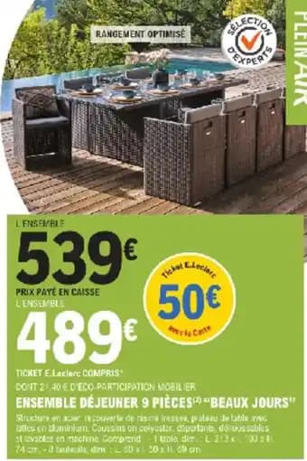 Promotion Exclusives de 80
Beaux jours : Découvrez l'Offre incontournable