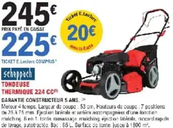 Tondeuse thermique 224 cc