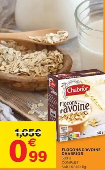 Flocons d'avoine chabrior 500 g
