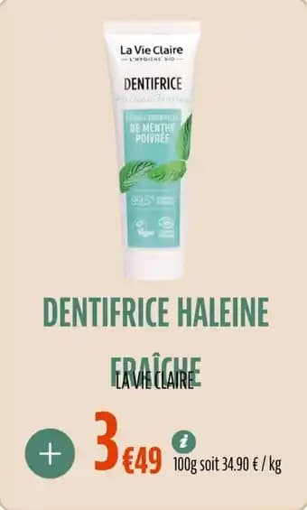 Dentifrice haleine fraiche 100 g