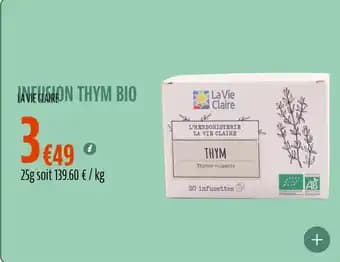 Infusion thym bio 25 g