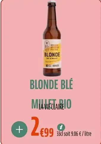 Blonde blé milietario 33 cl