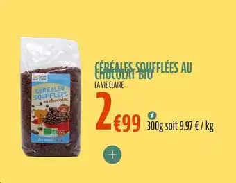 Cereales soufflees au chocolat bio 300 g