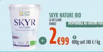 Promotion Exclusives de 1
Skyr nature : Découvrez l'Offre incontournable