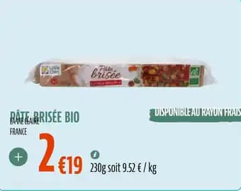 Rate arrisée bio 230 g