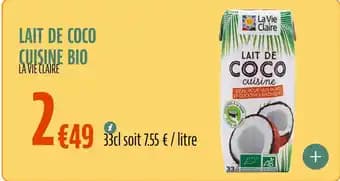 Promotion Exclusives de 6
Lait coco : Découvrez l'Offre incontournable