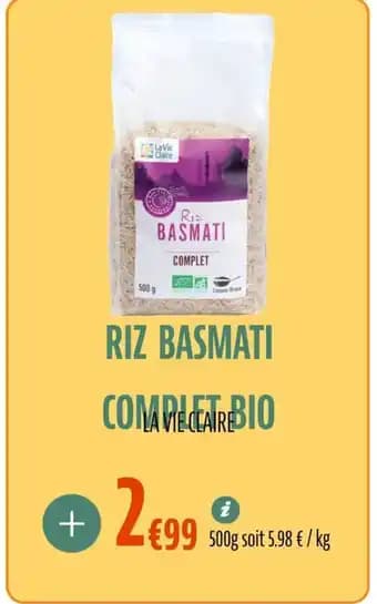 Riz basmati compleat bio 500 g