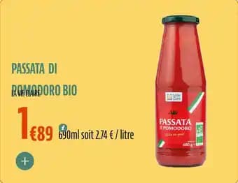 Passata di romodoro bio 690 ml