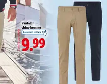 LIVERGYⓇ Pantalon chino homme