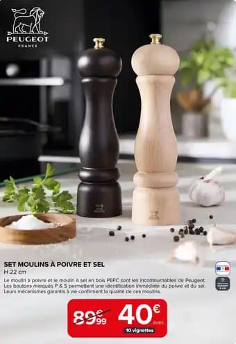 Set moulins à poivre et sel