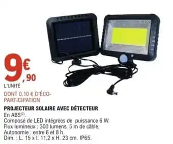 Promotion Exclusives de 8
Projecteur solaire : Découvrez l'Offre incontournable