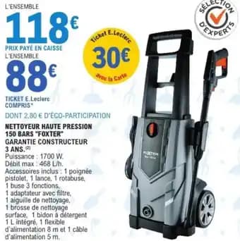 "FOXTER" Nettoyeur haute pression 150 bars