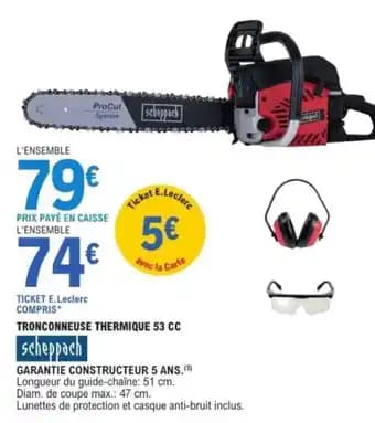 Promotion Exclusives de 10
Tronconneuse thermique : Découvrez l'Offre incontournable