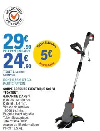 Promotion Exclusives de 7
Coupe bordure électrique : Découvrez l'Offre incontournable
