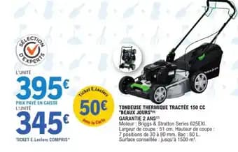 Promotion Exclusives de 68
Tondeuse tractée : Découvrez l'Offre incontournable