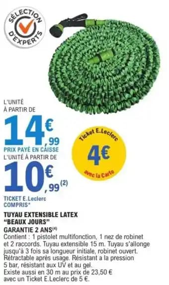 Promotion Exclusives de 10
Tuyau extensible : Découvrez l'Offre incontournable