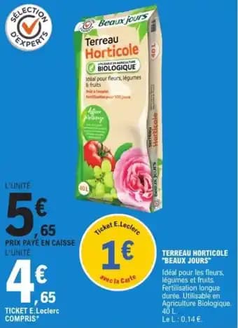 "BEAUX JOURS" Terreau horticole