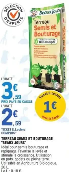 Promotion Exclusives de 18
Semis : Découvrez l'Offre incontournable