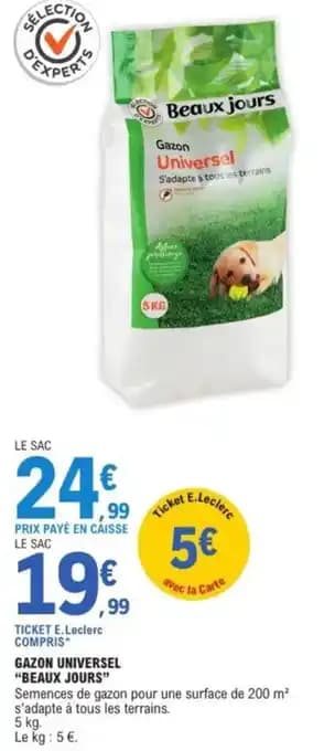 Promotion Exclusives de 6
Gazon universel : Découvrez l'Offre incontournable