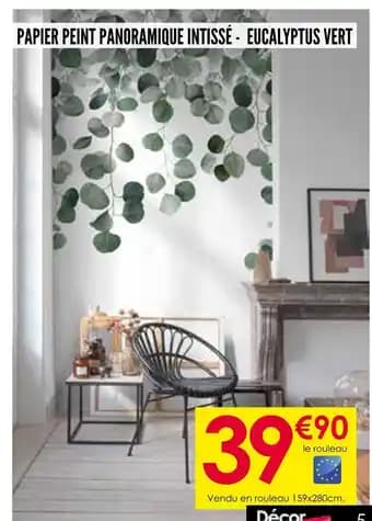 Papier peint panoramique intissé - eucalyptus vert