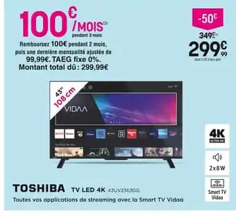 Promotion Exclusives de 4
Tv led 4k : Découvrez l'Offre incontournable