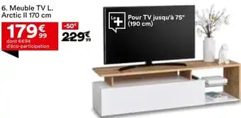 Meuble TV L. Arctic II 170 cm