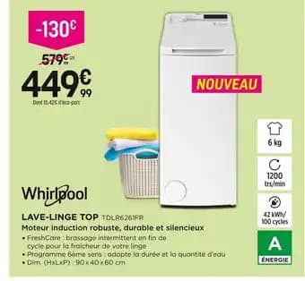 Promotion Exclusives de 5
Lave linge top : Découvrez l'Offre incontournable