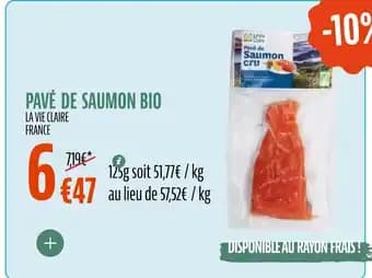 Promotion Exclusives de 8
Pavé de saumon : Découvrez l'Offre incontournable